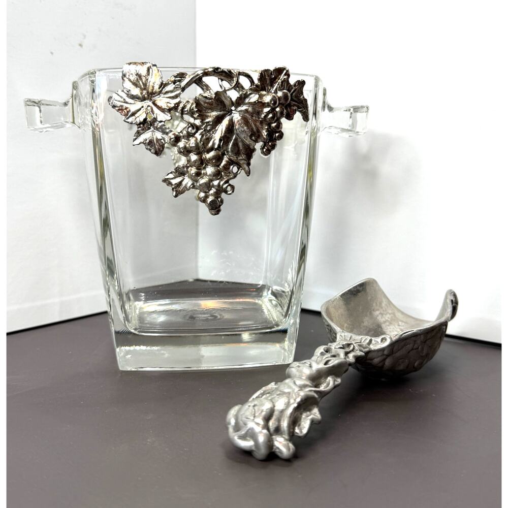 Arthur Court Designs Grape Collection Champagne Ice Bucket Bunny Scoop
